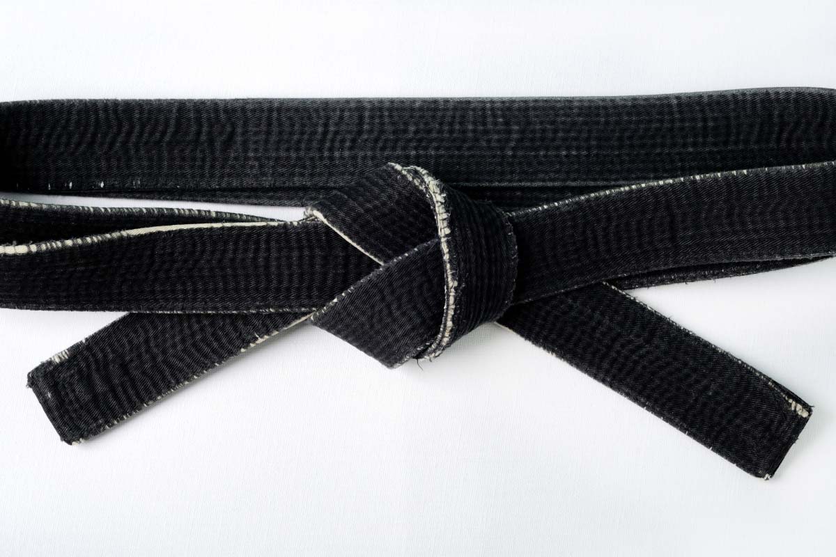 Black Belt Worn Out