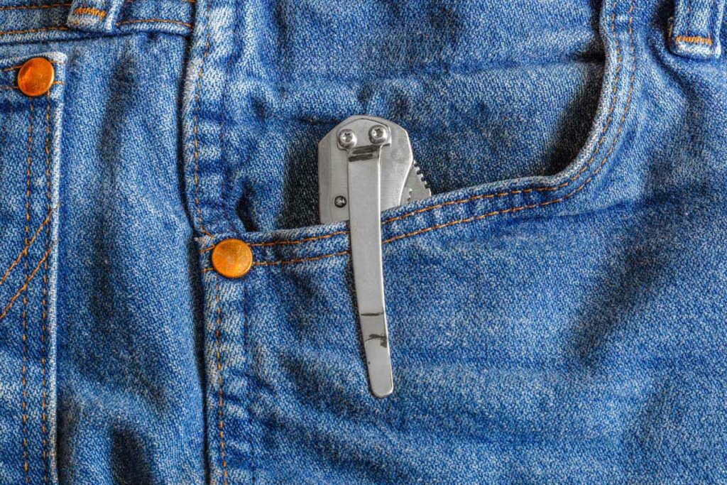 Knife Inside Pocket